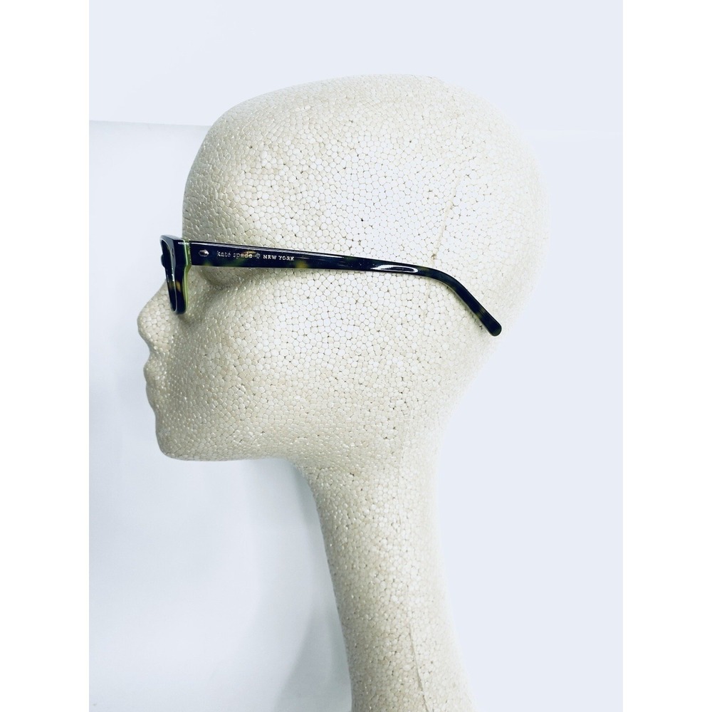 Kate Spade Brown Tortoise w Green Cat Eye Glasses Paxton 53 16 130 - Picture 11 of 12